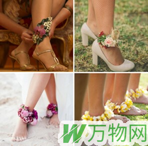 美丽脚踝花及婚礼上佩戴脚踝花的注意事项